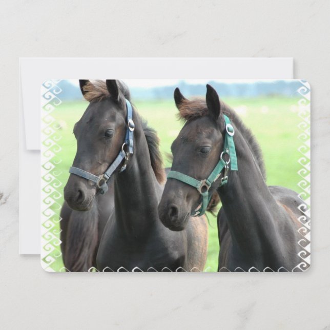 Black Horse Invitation (Front)