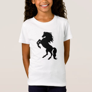 Black Horse Rearing - Girl's Bella Fitted T-Shirt