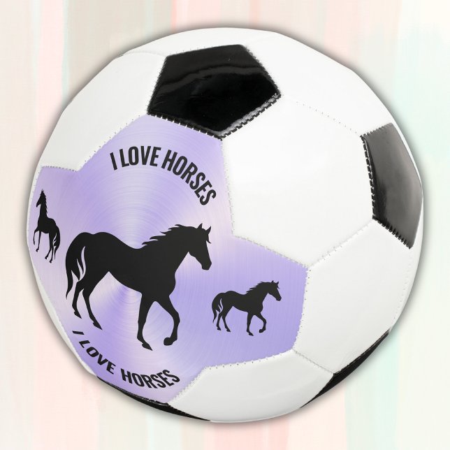Black Horse Silhouette Monogram | Soccer Ball (Creator Uploaded)