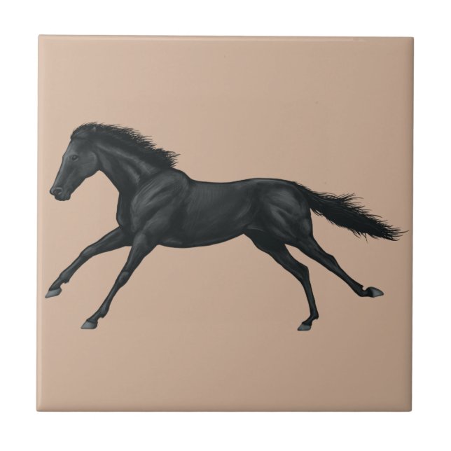 Black Horse Tile (Front)