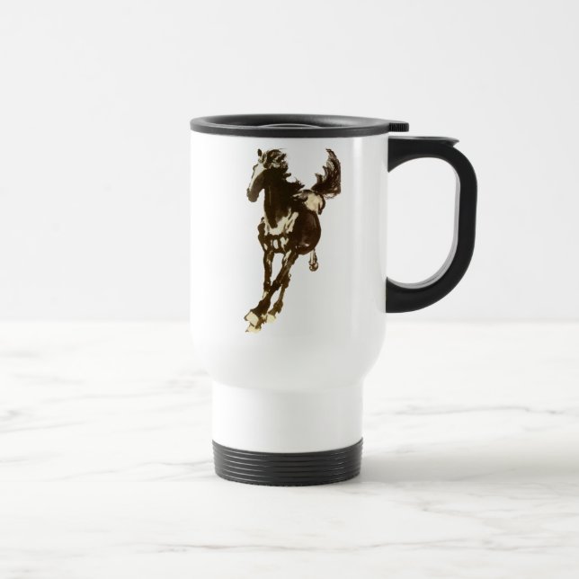 Black Horse Travel Mug (Right)