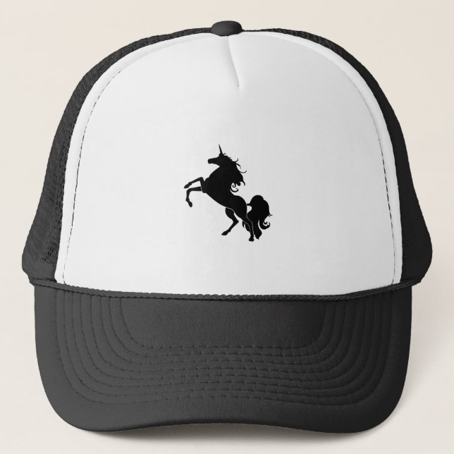 Black Horse Trucker Hat (Front)