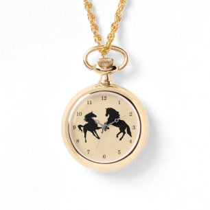 Black Horses - Drawing - Choose / Add Your Colour Watch