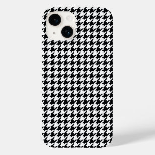 Black Houndstooth Case-Mate iPhone 14 Case