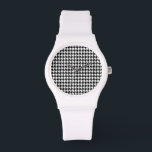 Black Houndstooth Watch<br><div class="desc">You will love this cute, chic, Black Houndstooth pattern design! We invite you to our store, Bridal Shower Shop, to view this cool vintage girly design on many more great customisable products, including retro Bridal Shower invitations! Thank you!</div>