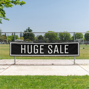 Black Huge Sale Sign Banner