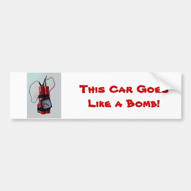 Black Humour - Mock Bomb Bumper Sticker (Front)
