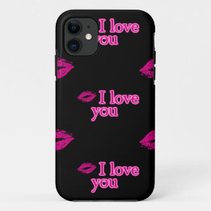 black i love you Case-Mate iPhone case