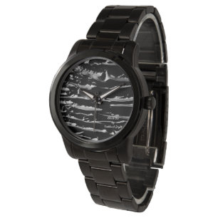 Black Ice Black Band Bracelet Wrist Watch