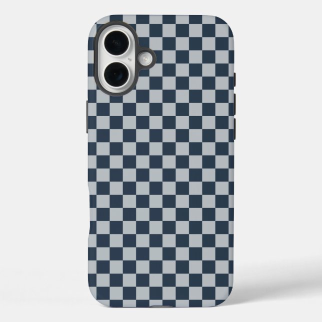 Black ice checkered board pattern Case-Mate iPhone case (Back)