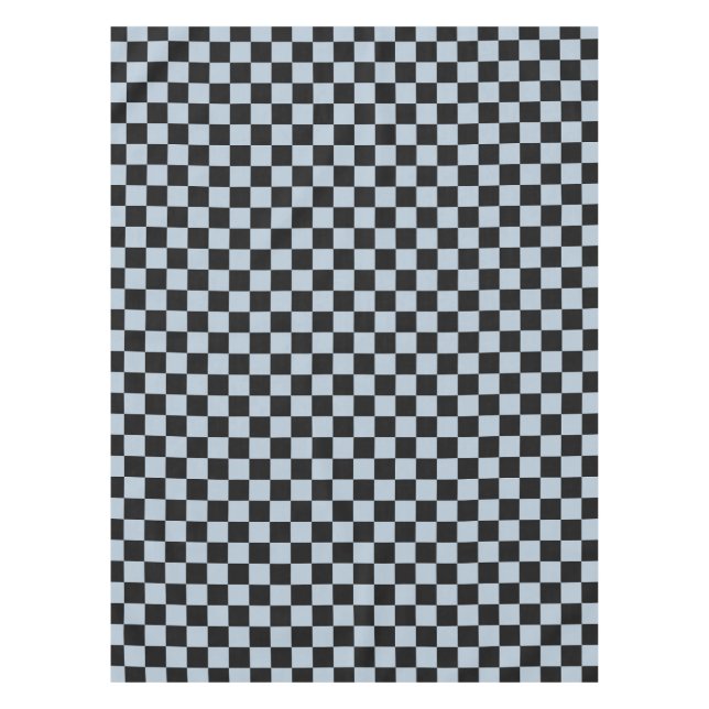 Black ice chequered pattern tablecloth (Front)