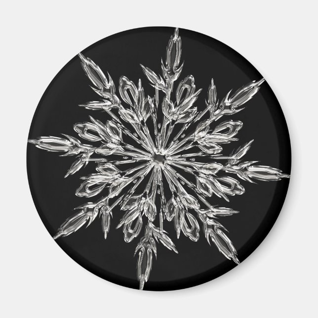 Black Ice Crystal Magnet (Front)