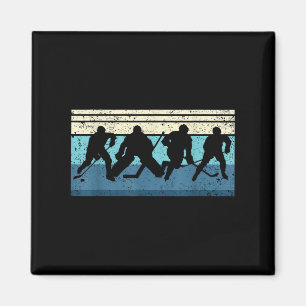 Black Ice Hockey Magnet