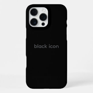 Black Icon - Typography Case