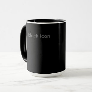Black Icon - Typography Mug
