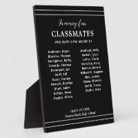 Black In Memory Of Classmates Names School Reunion