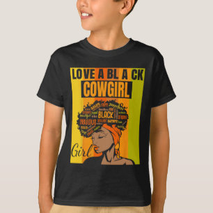 Black Independence Day - County Girl Love A Black T-Shirt