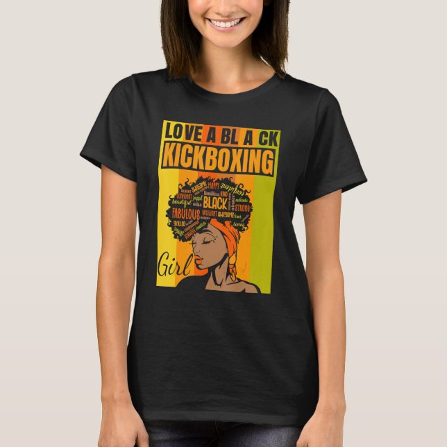 Black Independence Day - Love a Black Kickboxing G T-Shirt (Front)