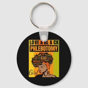 Black Independence Day - Love A Black Phlebotomy G Key Ring