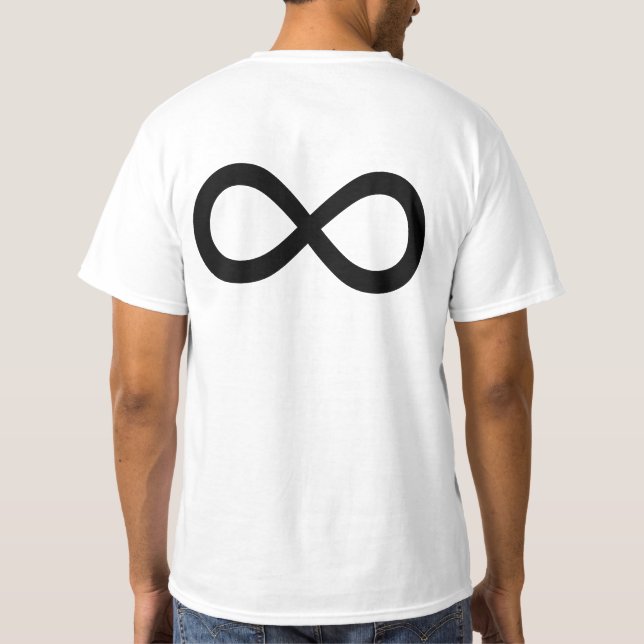 Black Infinity Symbol T-Shirt (Back)