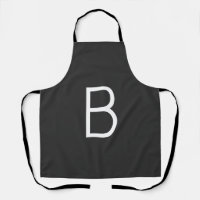 Black Initial Letter Monogram Modern