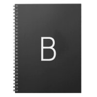 Black Initial Letter Monogram Modern