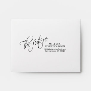 Black Insert Wedding RSVP The Future Envelope