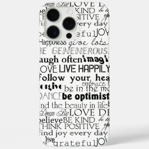Black Inspirational Words Christmas iPhone 16 Pro Max Case
