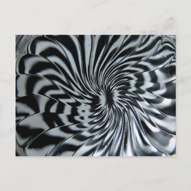 Black Into white Postcard (Front)