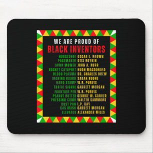Black Inventors Proud Black History Month Roots Fu Mouse Pad