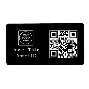Black Inventory QR Custom Product Business Code