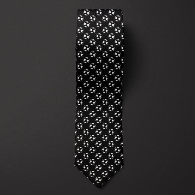 Black Inverted Soccer Futbol Tie (Creator Uploaded)
