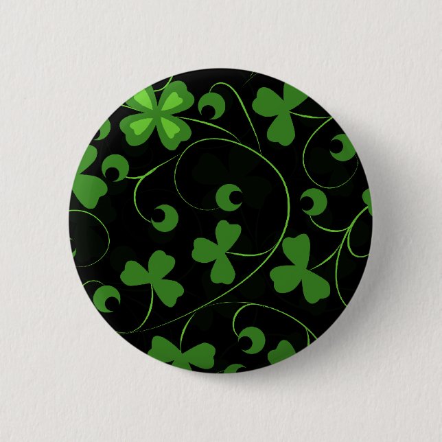 Black Irish 6 Cm Round Badge (Front)