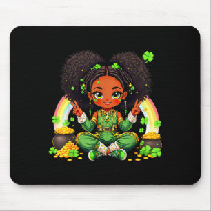 Black Irish Afro Black Girl African American St Pa Mouse Pad
