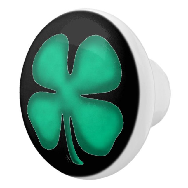 Black Irish ceramic knob (Right)