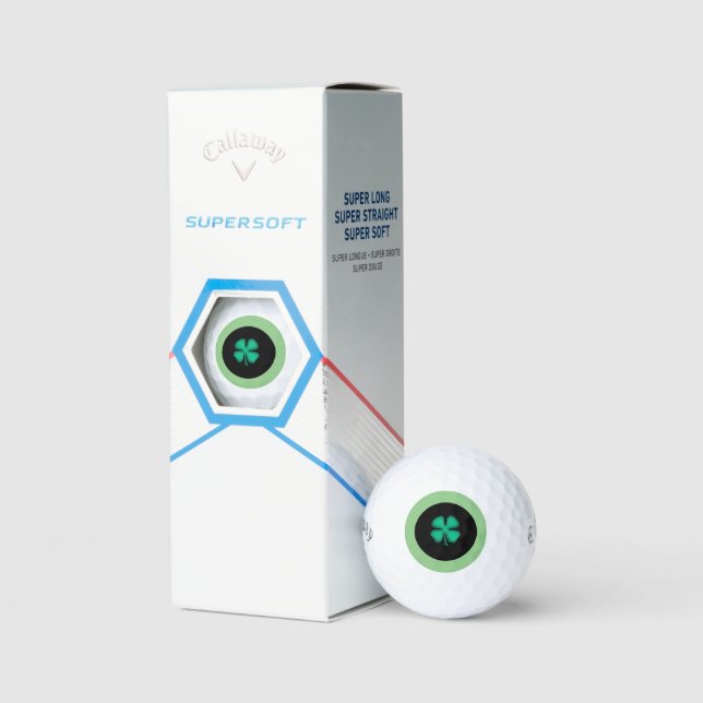 Black Irish Circle Callaway Supersoft golf balls (Packaging)