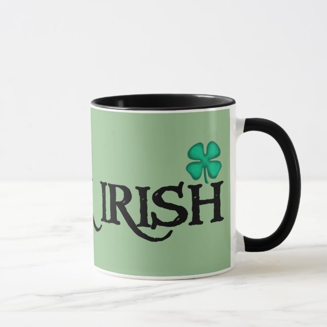 Black Irish green combo mug (Right)