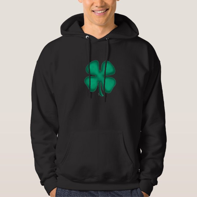 Black Irish hooded sweatshirt (Front)