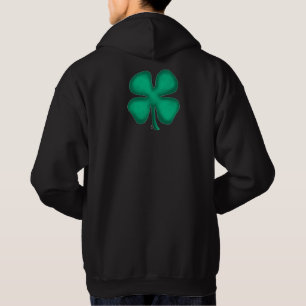 Black Irish hooded sweatshirt back
