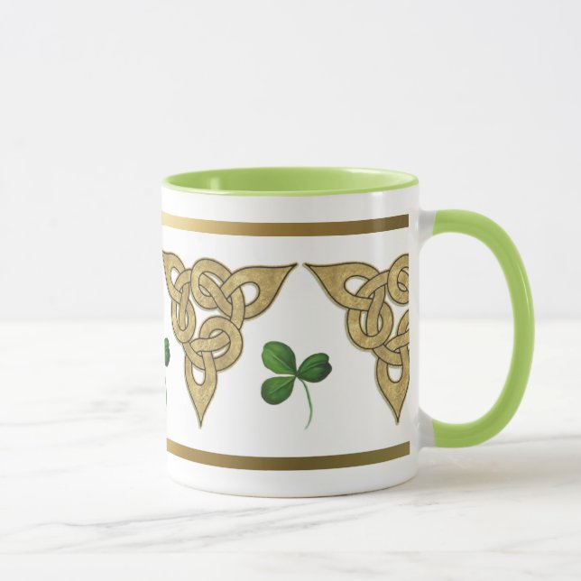 Black Irish Knotwork Mug (Right)