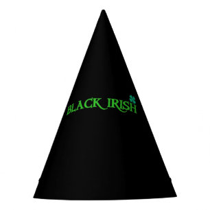 Black Irish party hats