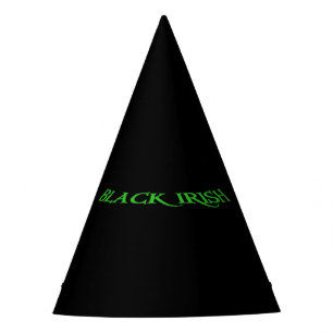 Black Irish party hats