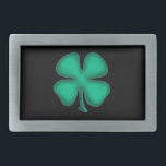 Black Irish rectangle belt buckle<br><div class="desc">Black Irish belt buckles are for dark-haired Irish, evil Irish, the black sheep of the clan, ones with gangster proclivities, and others who just happen to like clovers with the colour black. A fine Irish lad or lass might like them, too. :) Black Irish belt buckles a great way to...</div>