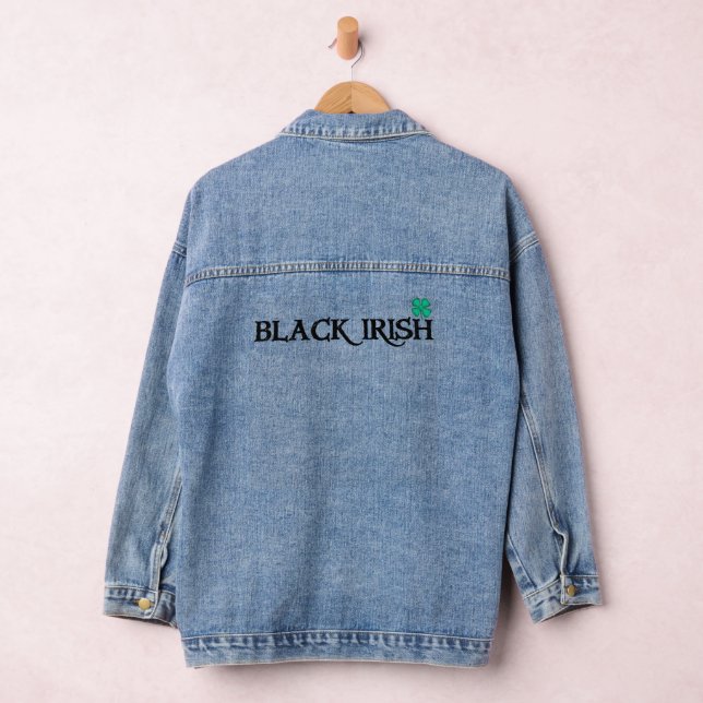 Black Irish w clover women denim jacket (Hangar)