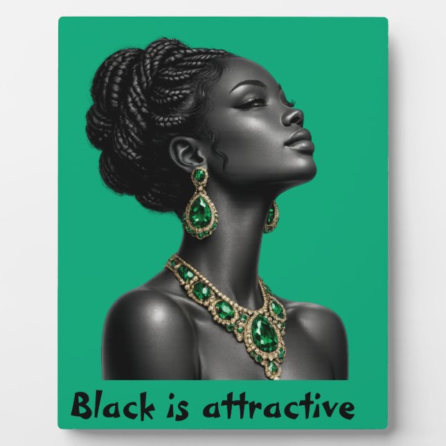 Black is attractive plaque  (Front)