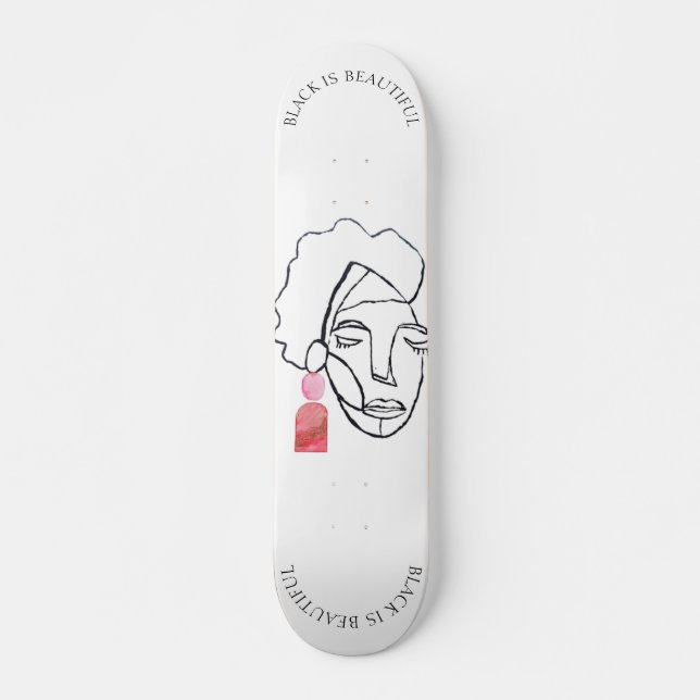Black Is Beautiful BLM Womens  Skateboard (Front)