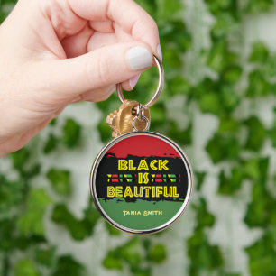 Black is Beautiful Gifts,Custom Name Personalised  Key Ring