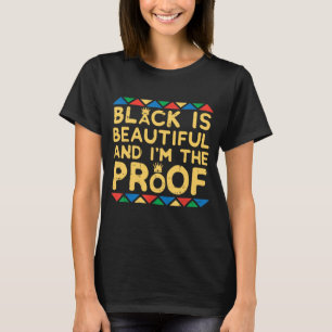 Black Is Beautiful Kente Black History BHM Africa  T-Shirt