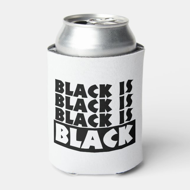 Black Is Black Can Cooler (Can Front)