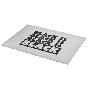 Black Is Black Cutting Board